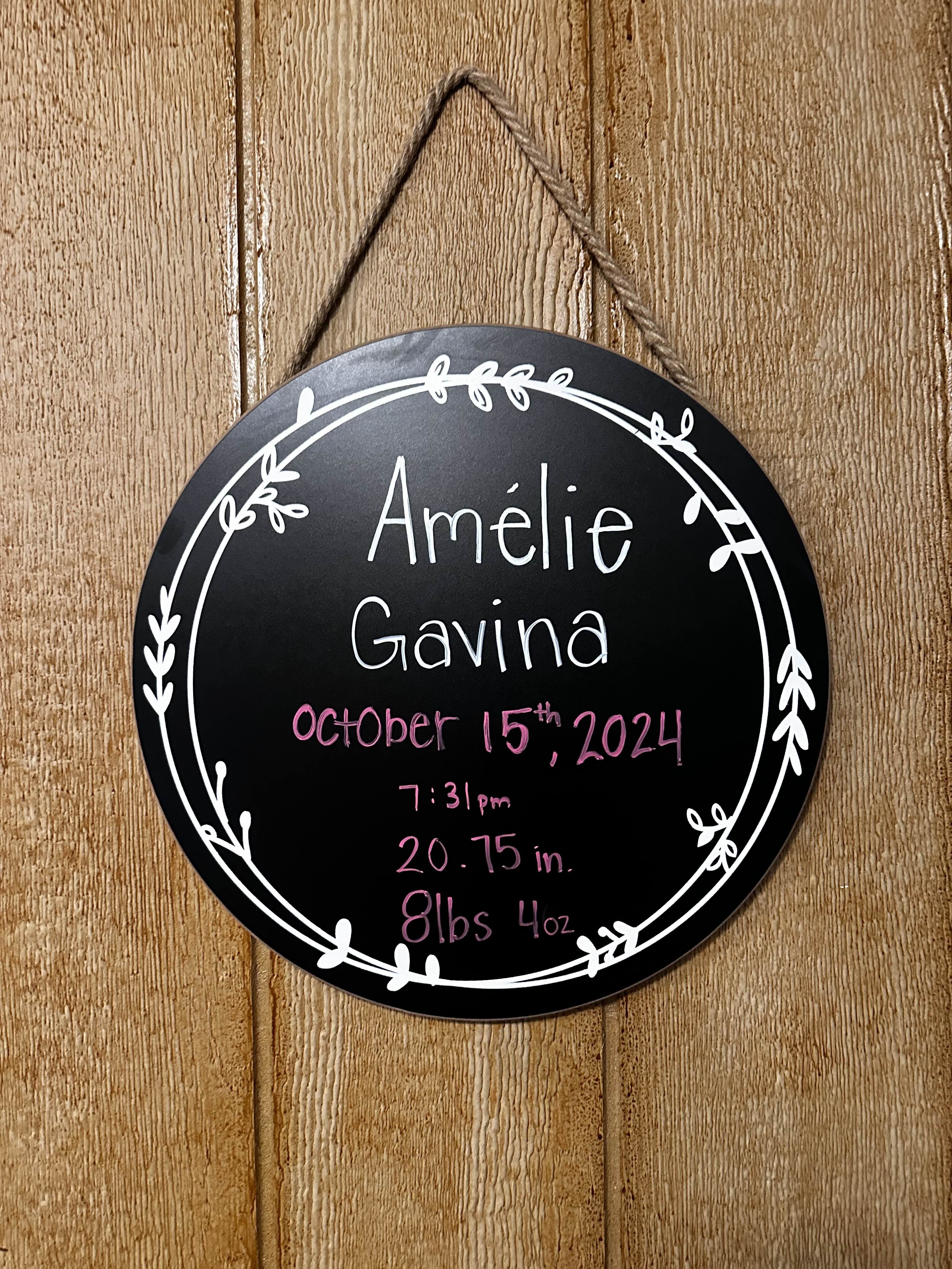 Birth Announcement Wall image 10